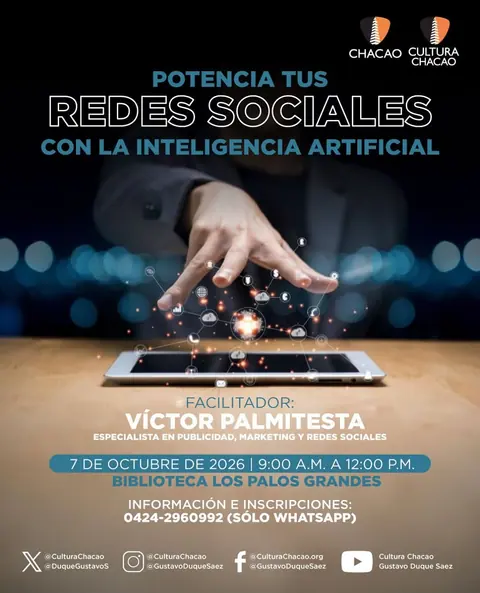 Taller “Potencia tus Redes Sociales con la Inteligencia Artificial”